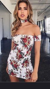 Floral mini dress summer dress